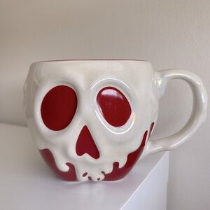 Disney Store Poisoned Apple White Skull Mug Snow White